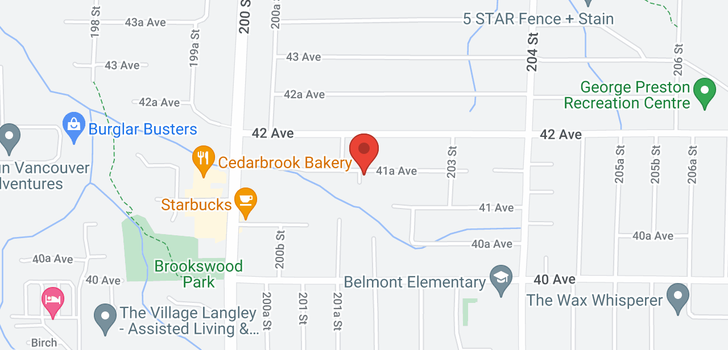map of 20180 41A AVENUE